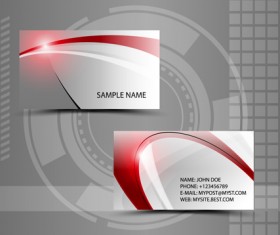 Modern style abstract business cards vector 06