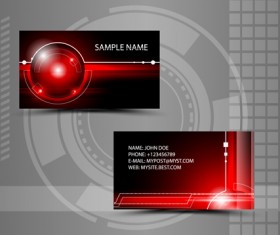 Modern style abstract business cards vector 07
