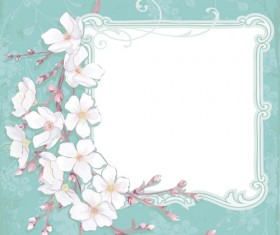 Cherry with vintage background vector