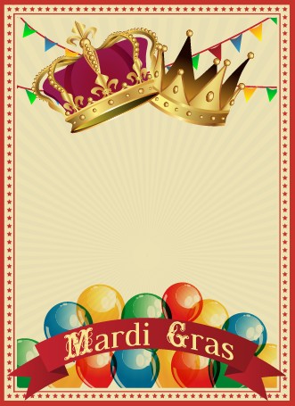 Vintage style circus poster design vector 04
