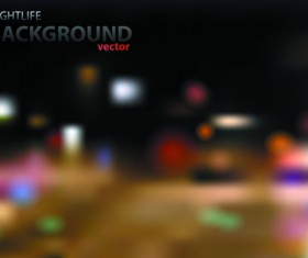 Blurred city night vector background 05