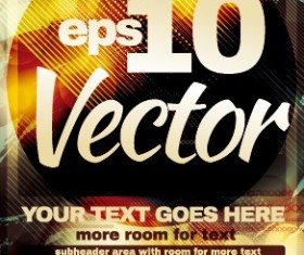 Vintage club flyer cover creative vector 01