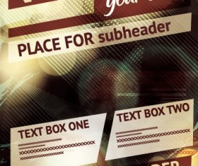 Vintage club flyer cover creative vector 02