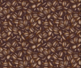 Creative coffee beans pattern vector grephics 04
