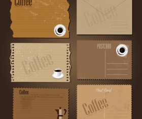 Coffee cards creative vector design 02