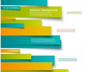 Colored paper strip creative background vector 03