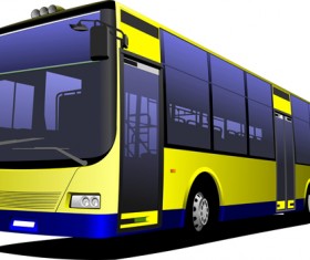 Creative Bus design vector material 02