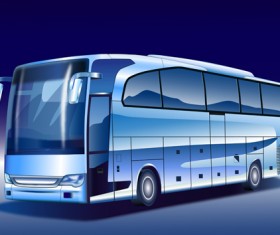 Creative Bus design vector material 03