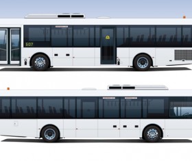 Creative Bus design vector material 05