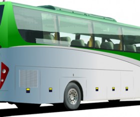 Creative Bus design vector material 07