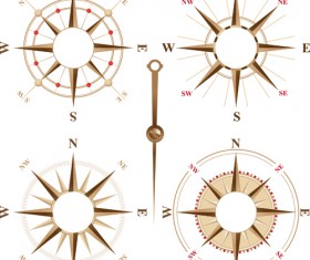 Creative compass design elements vector