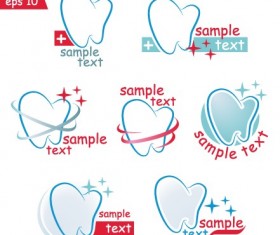 Creative dental logos design graphic vector