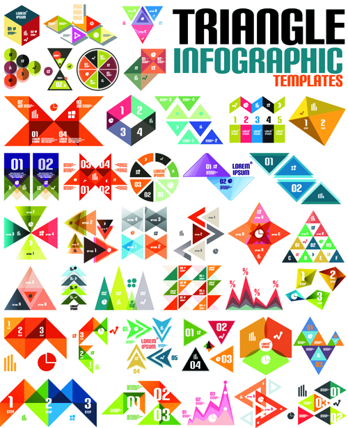Creative infographic design elements vector material 02