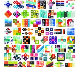 Creative infographic design elements vector material 04