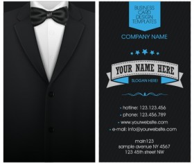 Creative suit with business cards vector set 01