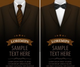 Creative suit with business cards vector set 03