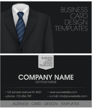 Creative suit with business cards vector set 04