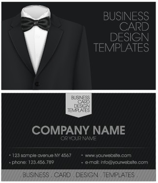 Creative suit with business cards vector set 05