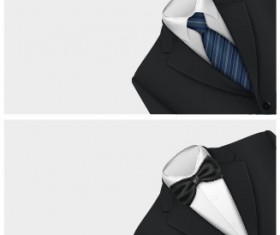 Creative suit with business cards vector set 06