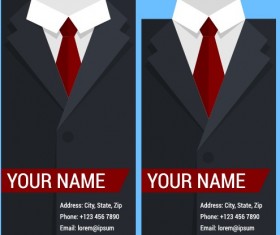 Creative suit with business cards vector set 09