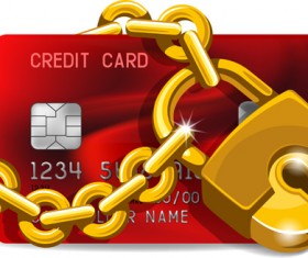 Credit card creative design elements 03