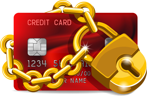 Credit card creative design elements 03