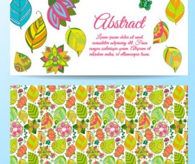Cute abstract elements banners vectors 03