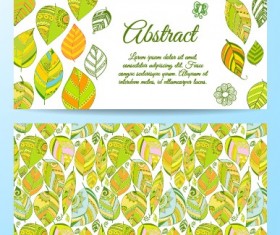 Cute abstract elements banners vectors 04
