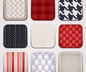 Different fabric textures pattern vector