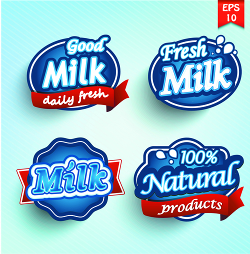 Different labels stickers creative vector set 01