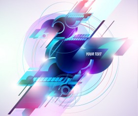 Dynamic fashion creative background vector