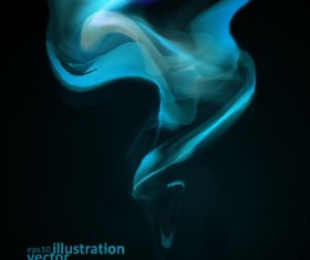 Dynamic light waves background vector material 03