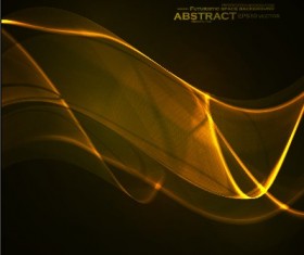 Dynamic light waves background vector material 05
