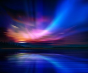 Beautiful evening nature scenery backgrounds 04