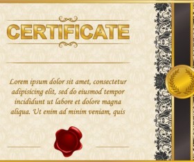 Excellent certificate and diploma template design 03
