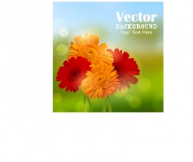 Flower with halation background art graphics