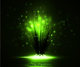 Green light dot creative background vector