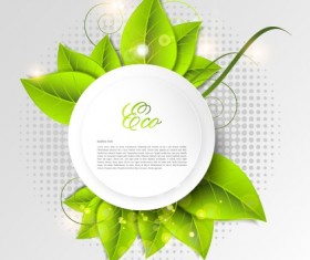 Green world creative Eco background vector 02
