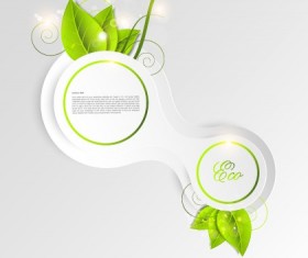 Green world creative Eco background vector 04
