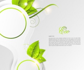 Green world creative Eco background vector 05
