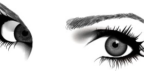 Hand drawn beautiful eye vector