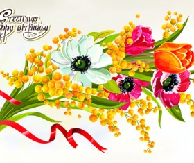 Happy birthday flowers greeting cards 03