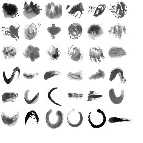 Ink marks Photoshop Brushes