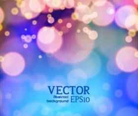Blurred lights dot colored background vector 03