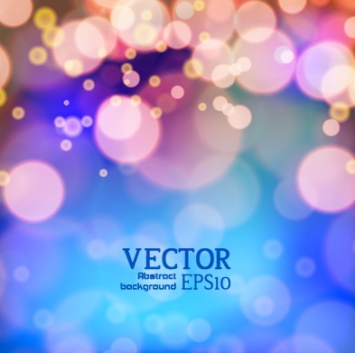 Blurred lights dot colored background vector 03