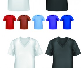 Man T-shirt creative design vector set 01