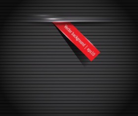 Bookmarks and metal background vector set 02