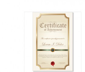 Modern certificate creative template vector 02