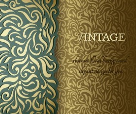 Ornate pattern vintage background graphics 02