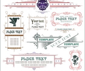 Page decoration borders and frames vector 01